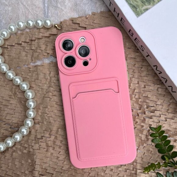 Pink Iphone 11 phone case with card slot​ - Picture 4 of 4